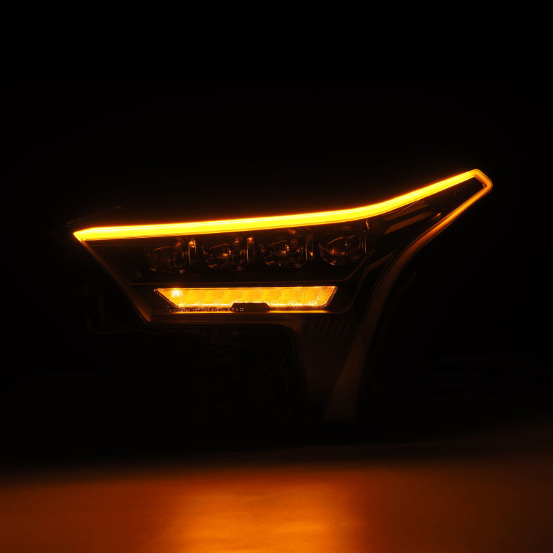 AlphaRex 22-23 Toyota Tundra NOVA-Series Headlights Black w/Amber DRL - Req 810029 OR 810030 880872