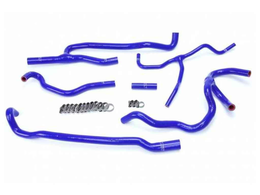 HPS Blue Reinforced Silicone Heater Hose Kit Coolant Chevy 16-17 Camaro SS Coupe 6.2L V8