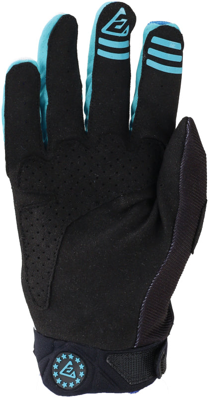 Answer 24 Peak Flo Gloves Black/Blue/White Youth - Small 442882