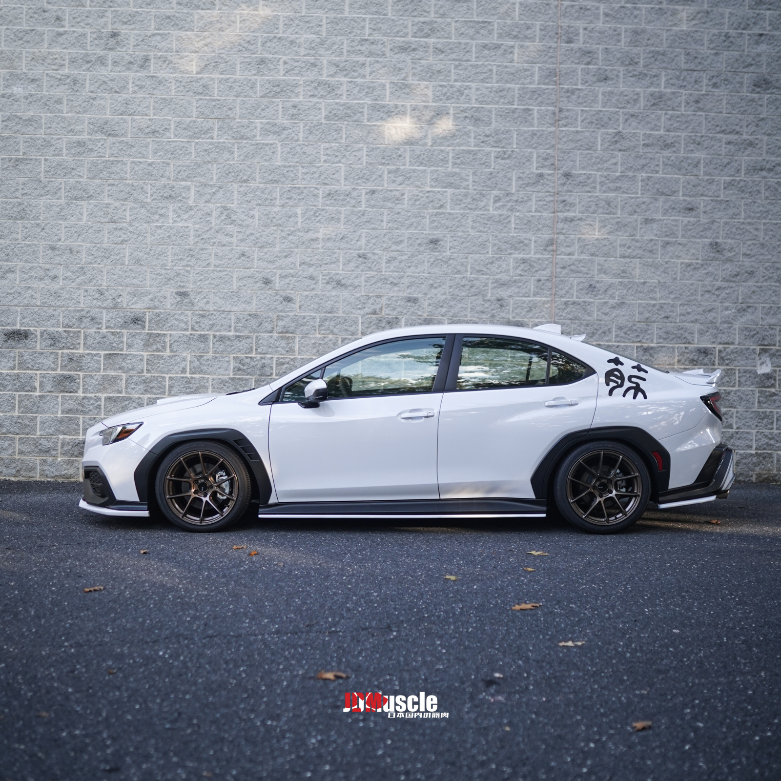 JDMuscle [22-25 WRX] STI Style Side Skirts-Paint Matched/Gloss Black
