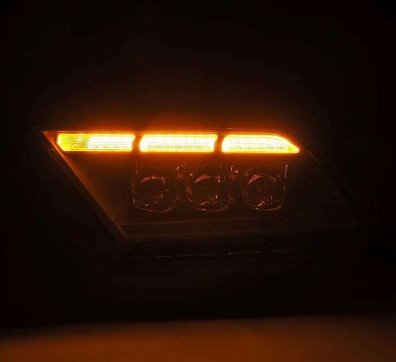 AlphaRex 10-12 Ford Mustang NOVA-Series LED Projector Headlights Blk w/Activ Light & Seq.Sig /SB DRL 880489