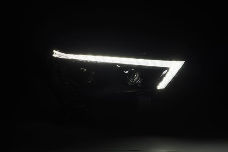 AlphaRex 14-20 Toyota 4Runner LUXX LED Proj Headlights Black w/Activ Light/Seq Signal/DRL 880849