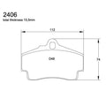 Pagid U-2406 Racing Pad - RST-3 Compound