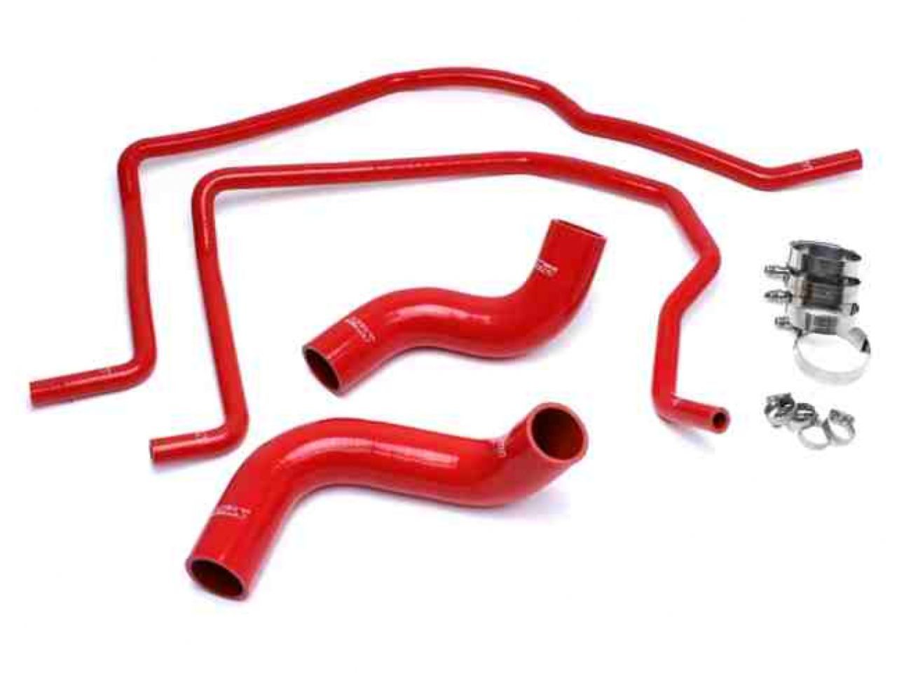 HPS Red Reinforced Silicone Radiator + Heater Hose Kit Dodge 04-06 Ram 1500 SRT-10 8.3L V10