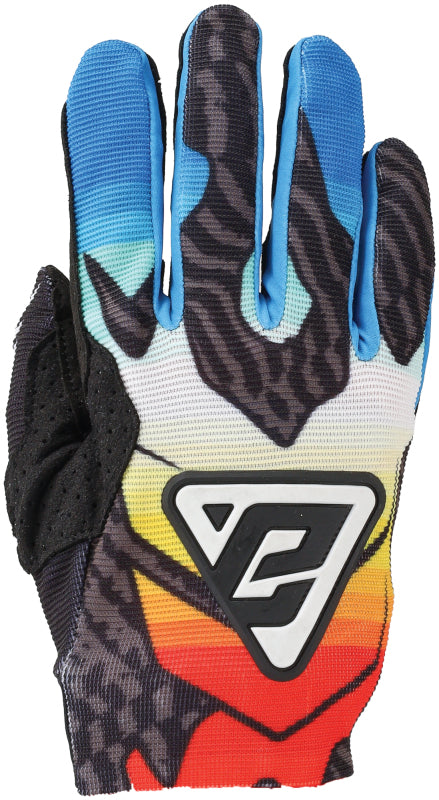 Answer 24 Aerlite Drip Gloves Black/White/Rainbow Youth - XS 442831