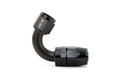 HPS Performance Straight/ 30-180 Degree 4-12 Compression Double Swivel Hose End to AN Female, Aluminum, Black