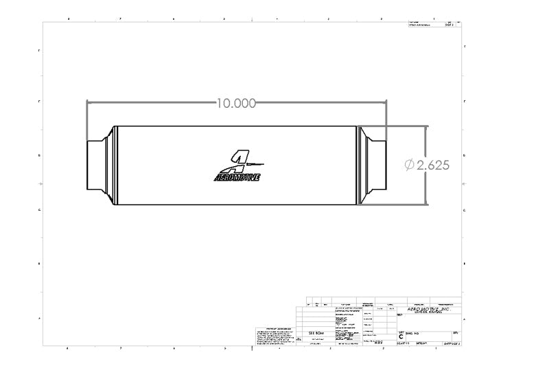 Aeromotive In-Line Filter - AN-16 10 Micron Microglass Element Extreme Flow 12364