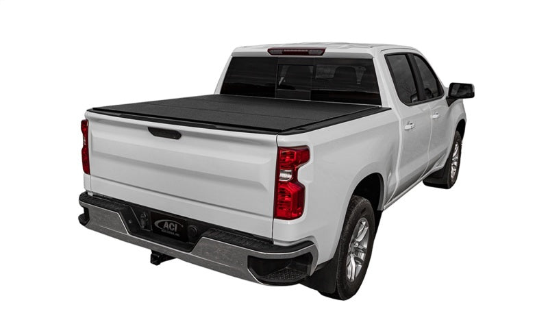 Access LOMAX Folding Hard Cover 19+ Chevy/GMC Full Size 1500 5ft 8in (w/ CarbonPro) Black Urethane B3020109