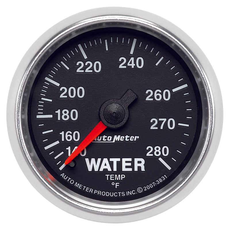 AutoMeter Gauge Water Temp 2-1/16in. 140-280 Deg. F Mechanical Gs 3831