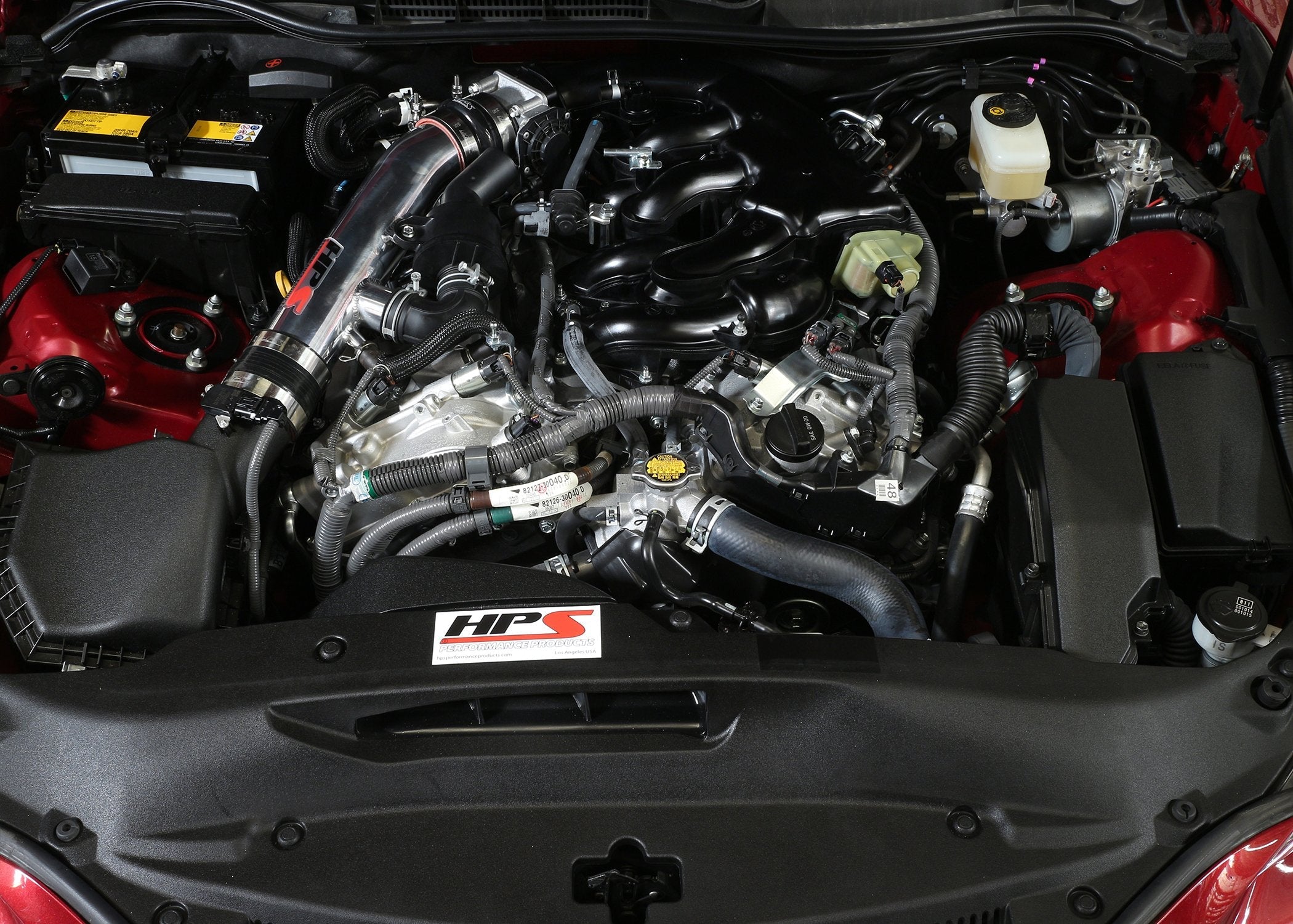 HPS Post MAF Air Intake Tube Kit 2014-2016 Lexus IS250 2.5L V6 F-Sport, Black