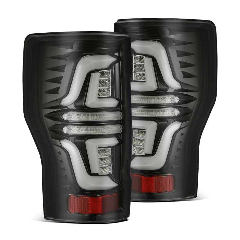 AlphaRex 17-19 Ford F250 Super Duty PRO-Series LED Tail Lights Red Smoke (w/o Blind Spot Sensor) 657020