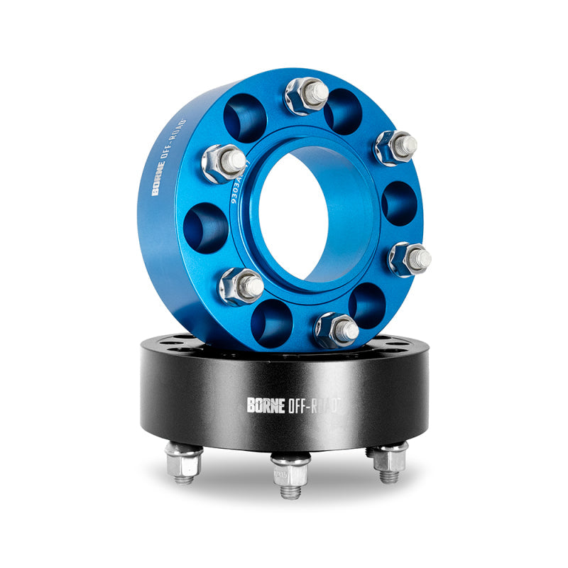 Borne Off-Road Wheel Spacers - 6x139.7 - 106 - 35mm - M12 - Blue BNWS-004-350BL