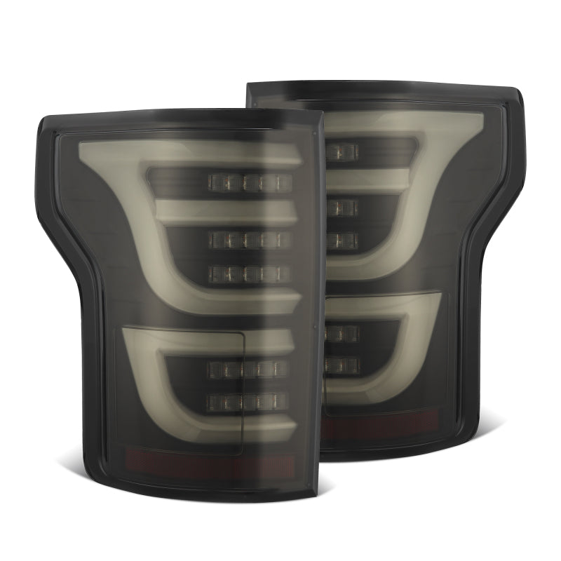 AlphaRex 15-20 Ford F150 Luxx-Series LED Tail Lights Alpha-Black 652040