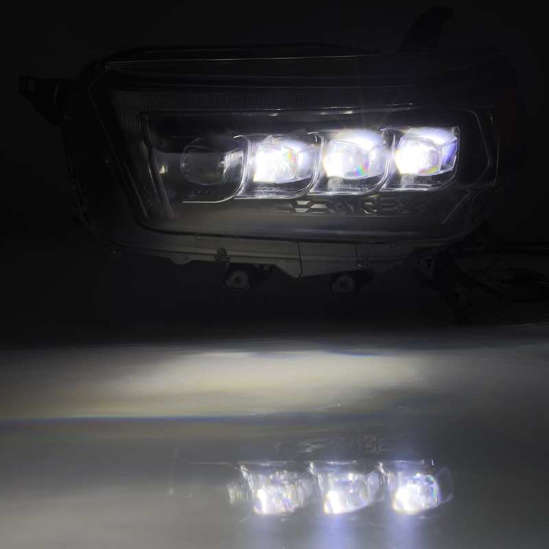 AlphaRex 10-13 Toyota 4Runner NOVA LED Projector Headlights Plank Style Black w/Seq Signal/DRL 880759