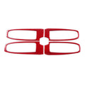 JDMuscle [22-25 WRX] P&S Series Carbon Fiber Window Switch Trim Covers 4 PC | Black Carbon Fiber/ Red Carbon Fiber