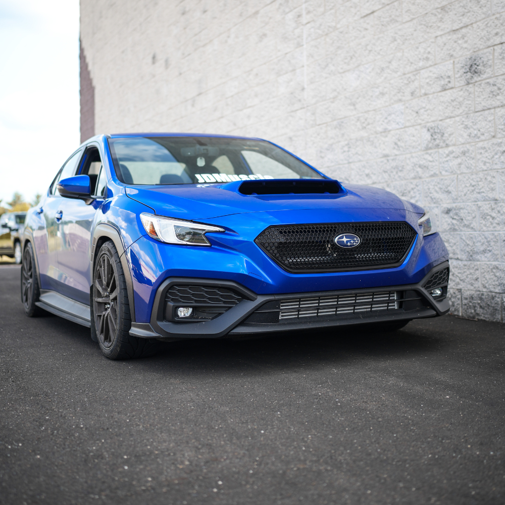 JDMuscle [22-25 WRX] OEM Style Sport Grille w/ Integrated Emblem Mount and Optional Painted Stripe