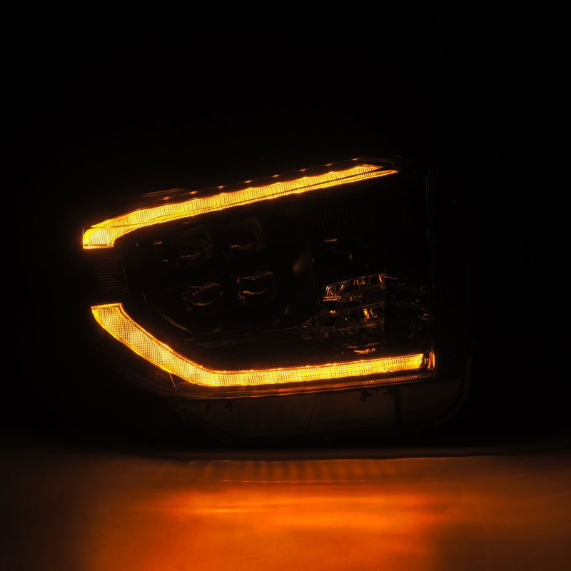AlphaRex 14-21 Toyota Tundra NOVA-Series LED Proj Headlights Alpha-Blk w/Actv Light & Seq. Sig + DRL 880832