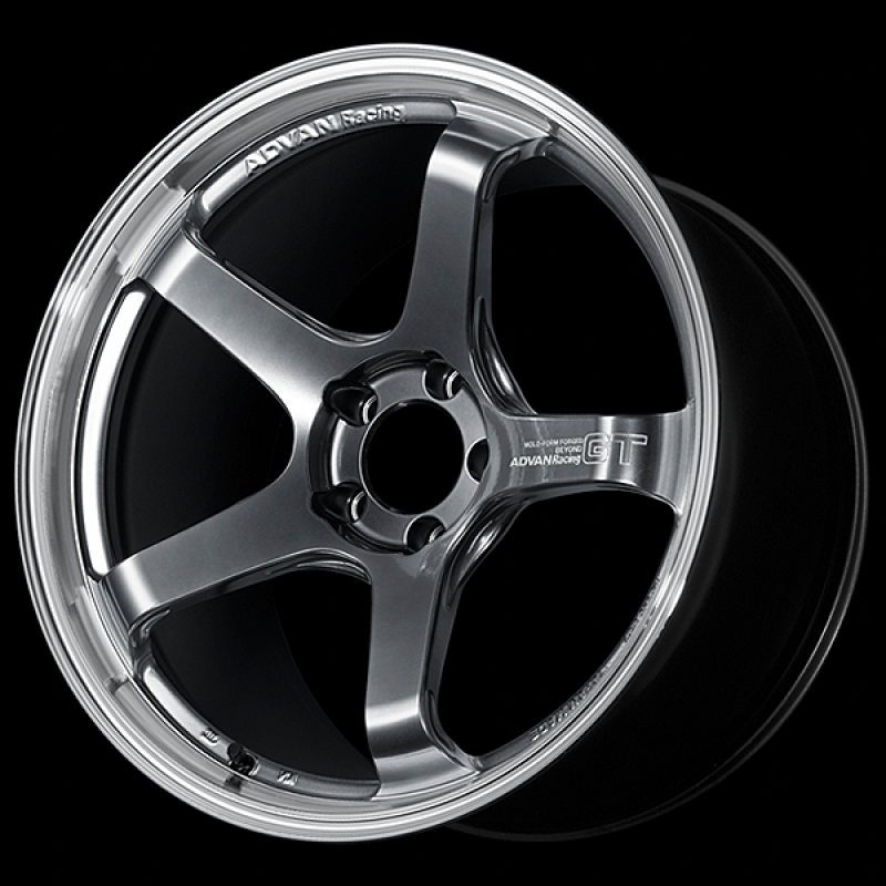 Advan GT Beyond 18X9.5 / +45 Offset / 5x120 BC / +45mm Bore / Machining and Hyper Platinum Black YAQB8J45WMPB