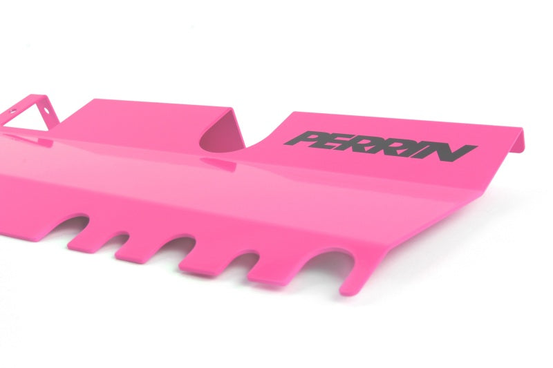 Perrin 15-21 WRX/STI Without OEM Intake Scoop 2pc Radiator Shroud Hyper Pink | PSP-ENG-512-2HP
