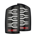 AlphaRex 07-08 Dodge Ram 1500/07-09 Dodge Ram 2500+3500 Luxx-Series LED Tail Lights (Pair) Black 641040