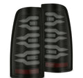AlphaRex 99-06 Chevrolet Silverado/99-06 GMC Sierra LUXX-Series LED Tail Lights - Black 620006