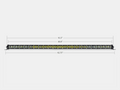 Cali Raised LED Cali Raised 42 Slim Single Row Led Bar Amber CR2316