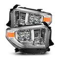 AlphaRex 14-21 Toyota Tundra NOVA LED Proj HL Chrome w/Actv Light & Seq. Sig + Switchback DRL 880831