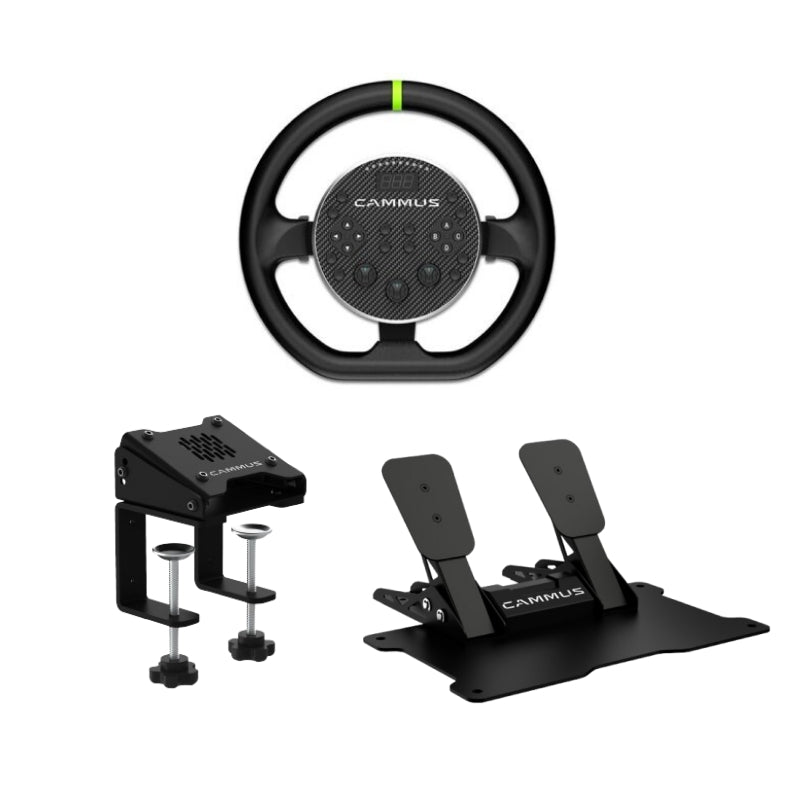 CAMMUS C5 bundle for C5 Base and CS5 Desk Clamp and CP5 Pedals
