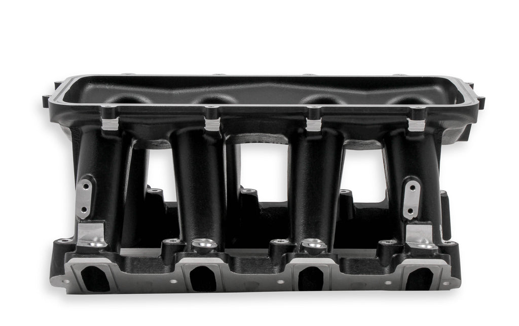 Hi-Ram Lower Manifold - GM LS1/LS2/LS6 Cathedral Port EFI Base Only-Black