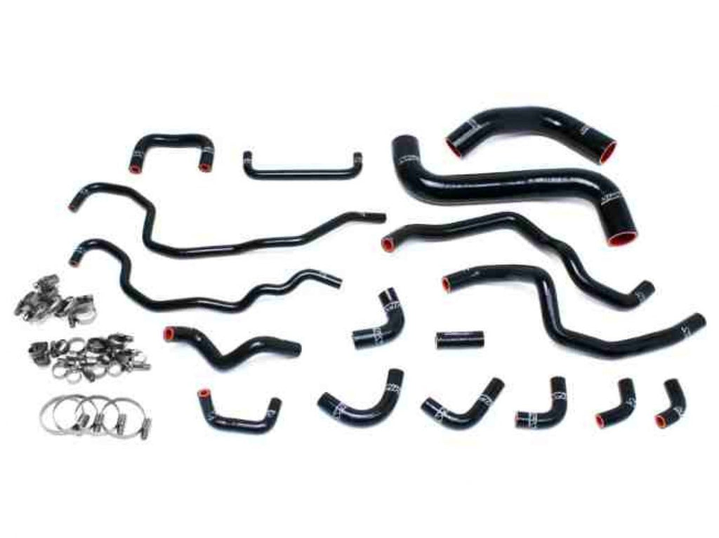 HPS Black Reinforced Silicone Radiator + Heater Hose Kit Subaru 15-16 WRX STI 2.5L Turbo