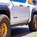 Cali Raised LED Cali Raised 2024+ Toyota Tacoma Trail Ed Rock Sliders - Double Cab Short Bed/No Kick Out/PwdrCoat CR4068