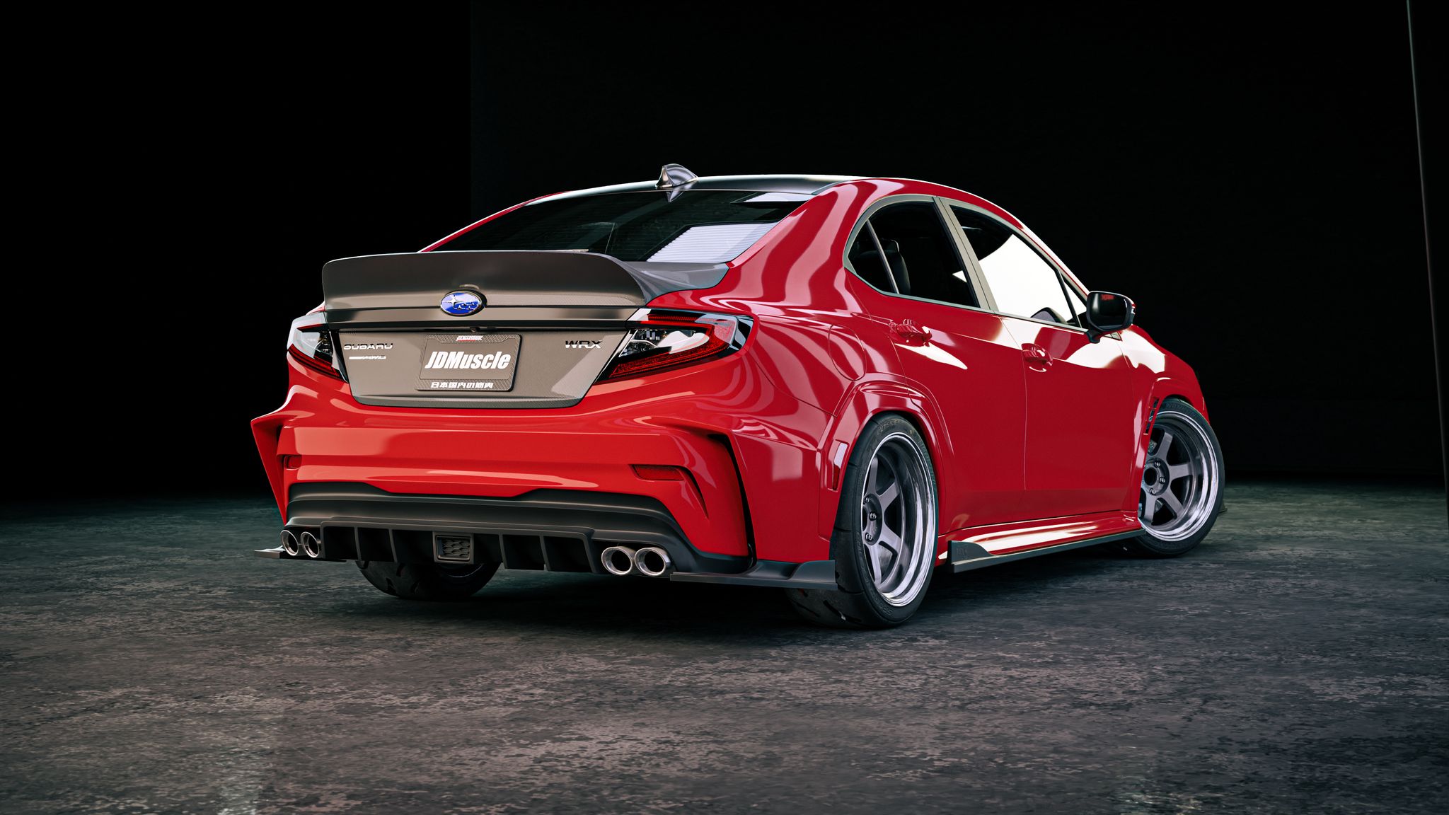 JDMuscle [22-25 WRX] Evolution Rear Bumper