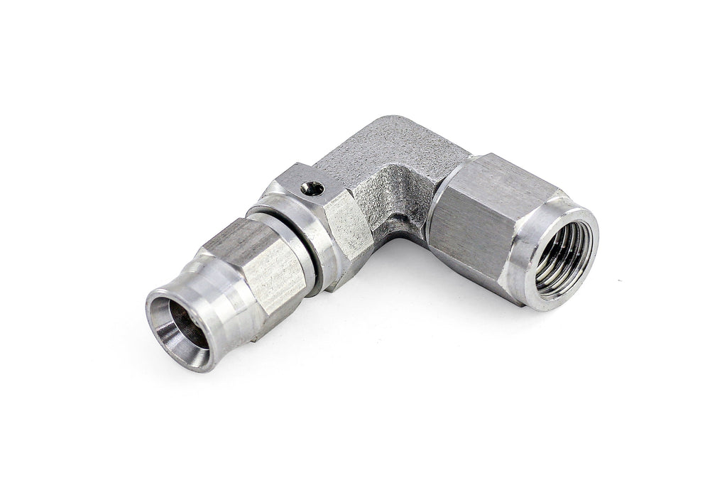 HPS Performance Straight/ 45/ 90 Degree -3 Compression Teflon Hose End to AN Female for PTFE Hose, Stainless Steel