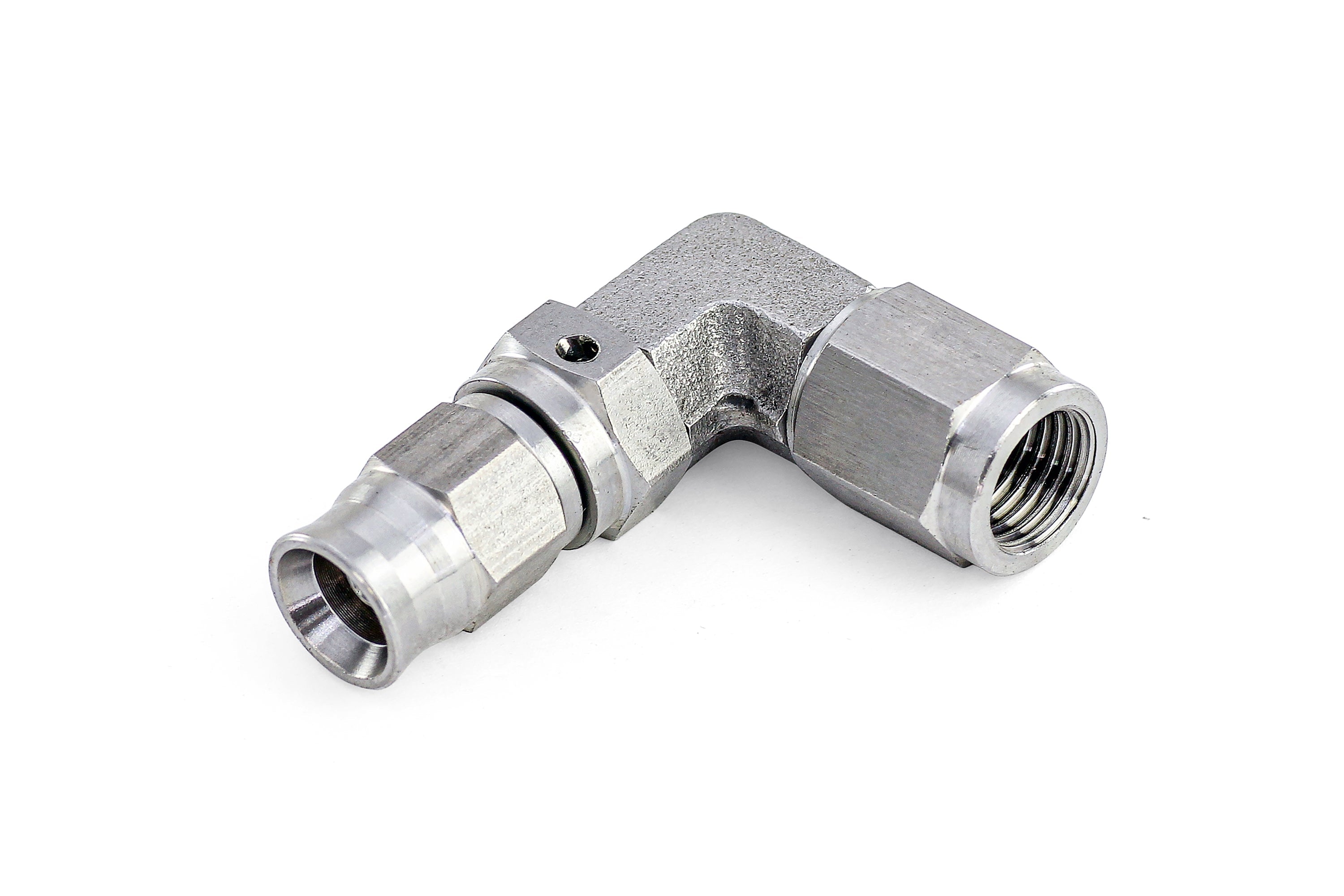 HPS Performance Straight/ 45/ 90 Degree -3 Compression Teflon Hose End to AN Female for PTFE Hose, Stainless Steel