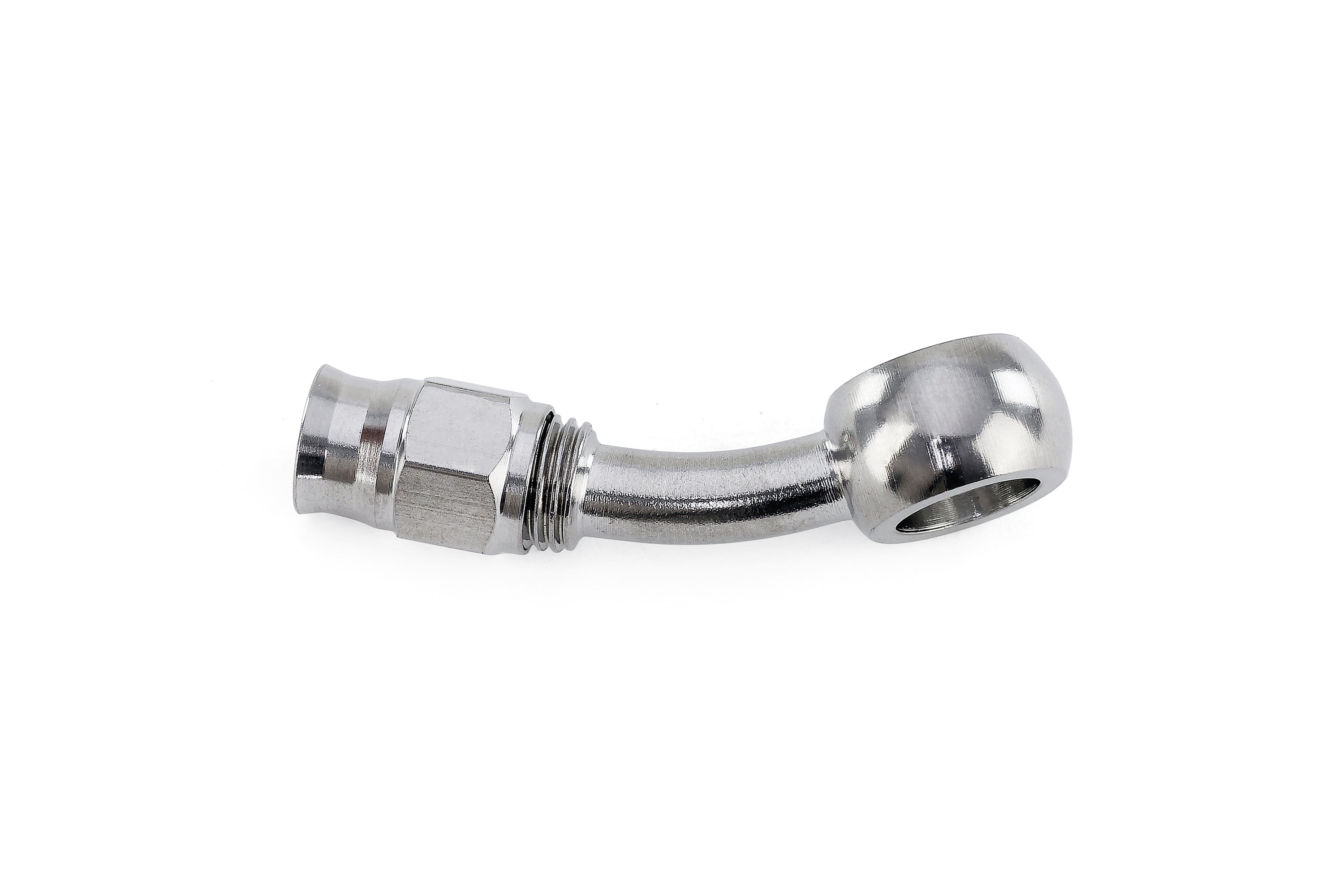 HPS Performance -3 Compression Teflon Hose End to AN Female with 10mm Banjo for PTFE Hose, Stainless Steel
