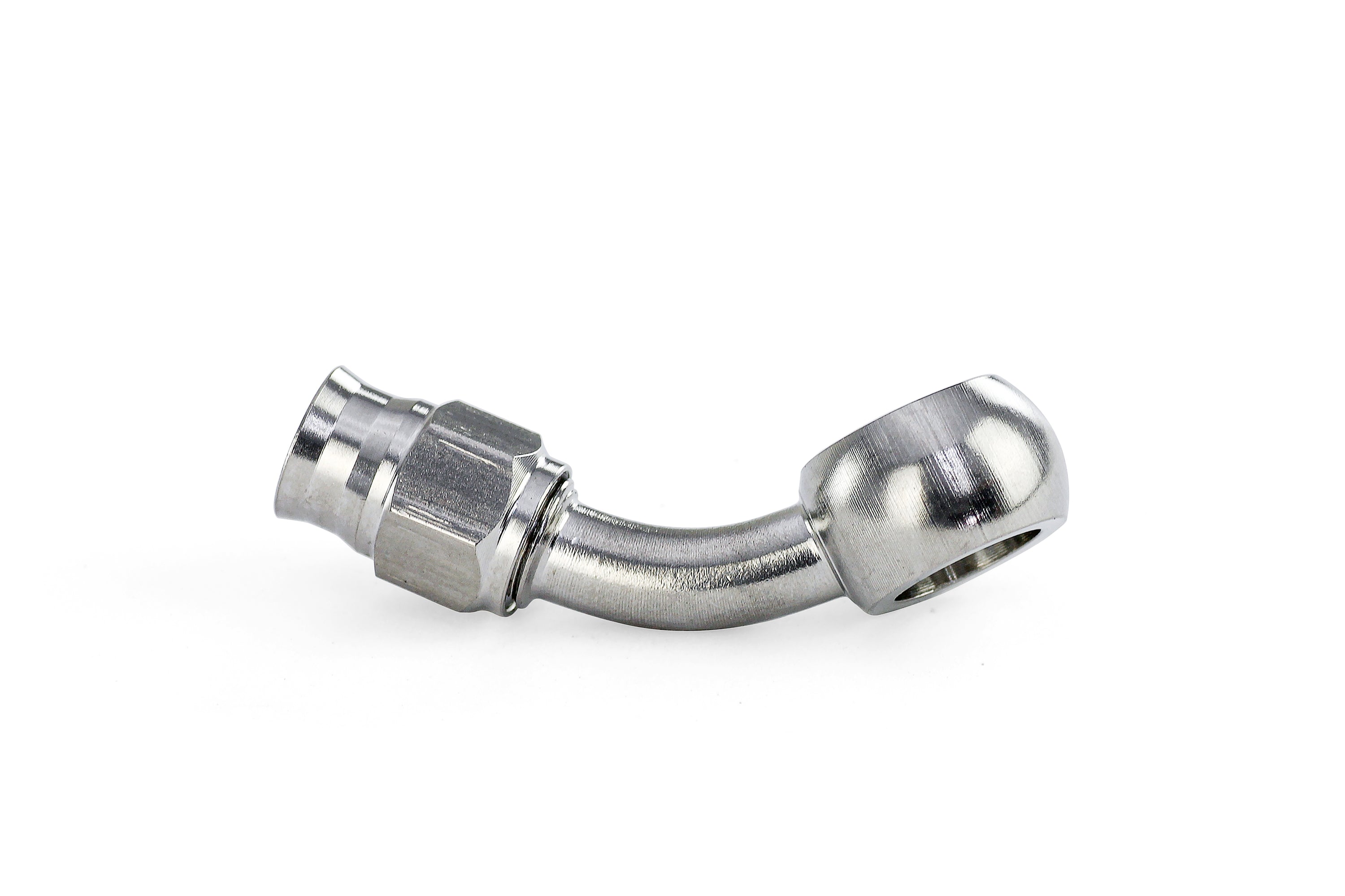 HPS Performance -3 Compression Teflon Hose End to AN Female with 10mm Banjo for PTFE Hose, Stainless Steel
