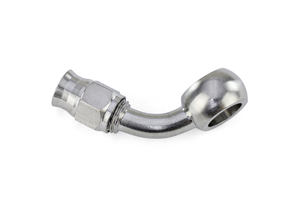 HPS Performance -3 Compression Teflon Hose End to AN Female with 10mm Banjo for PTFE Hose, Stainless Steel
