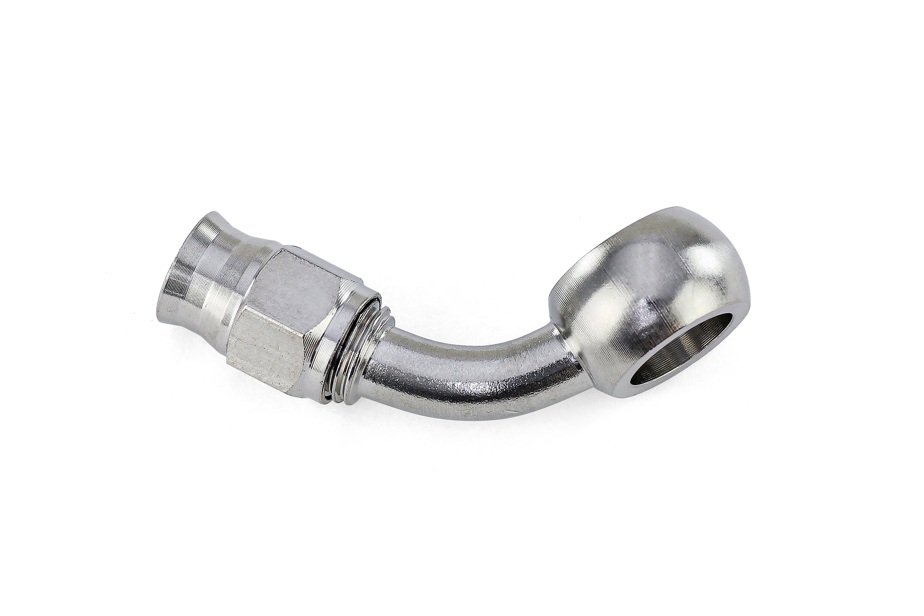 HPS Performance -3 Compression Teflon Hose End to AN Female with 10mm Banjo for PTFE Hose, Stainless Steel