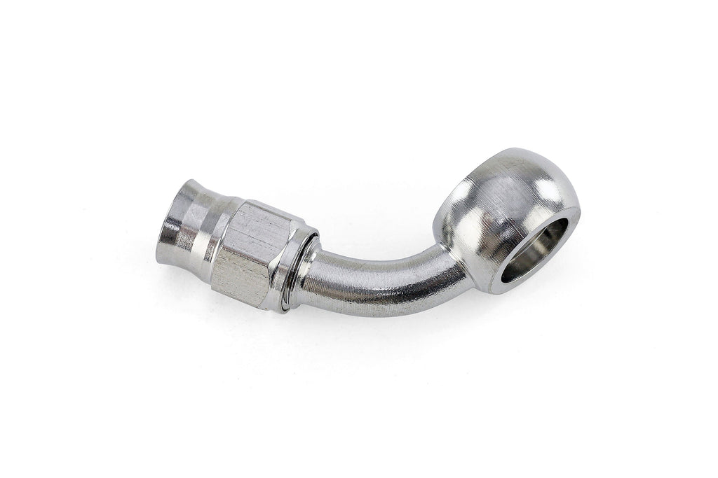 HPS Performance -3 Compression Teflon Hose End to AN Female with 10mm Banjo for PTFE Hose, Stainless Steel