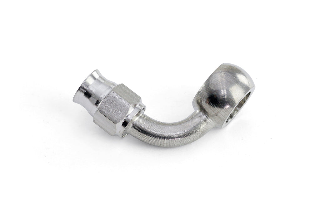 HPS Performance -3 Compression Teflon Hose End to AN Female with 10mm Banjo for PTFE Hose, Stainless Steel