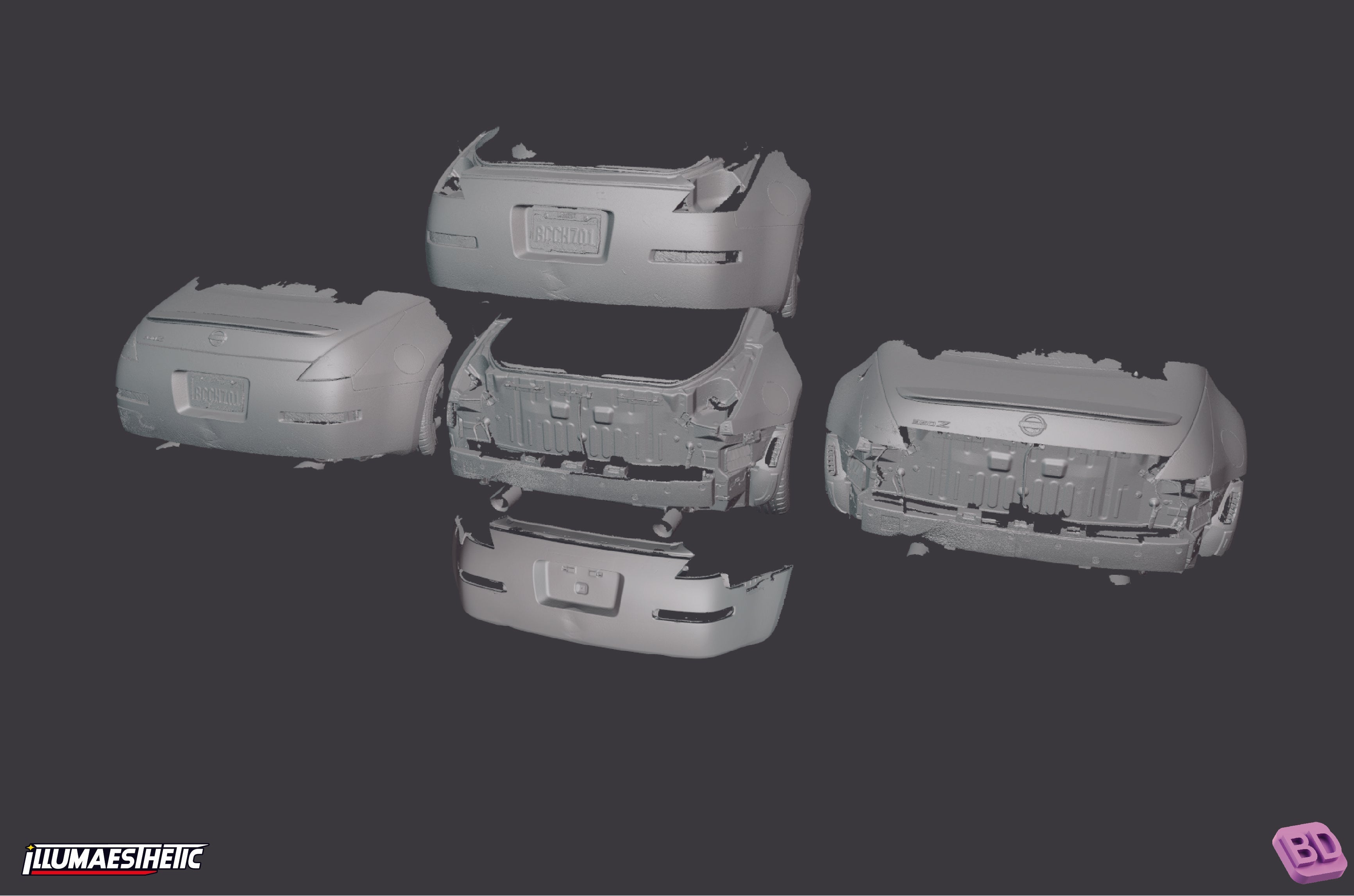 Nissan 350Z (Z33) 3D Scan (2003-2006)