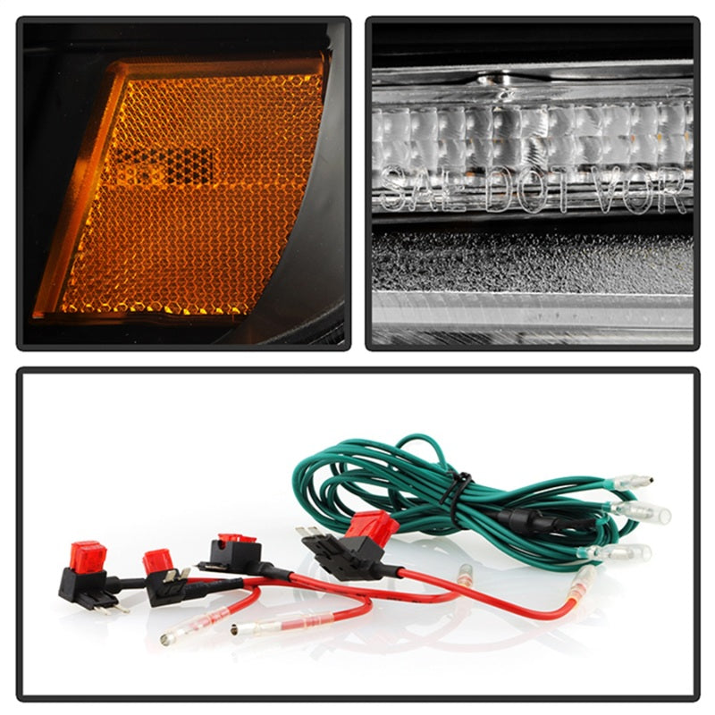 SPYDER Apex 14-20 Toyota 4Runner High-Power LED Module Headlights - Black (PRO-YD-T4R14AP-SEQ-BK) 5088697