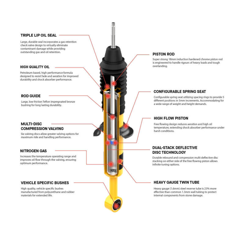 Old Man Emu ARB / OME Nitrocharger Plus Strut Toyota Prado 90 Series - Front 93004