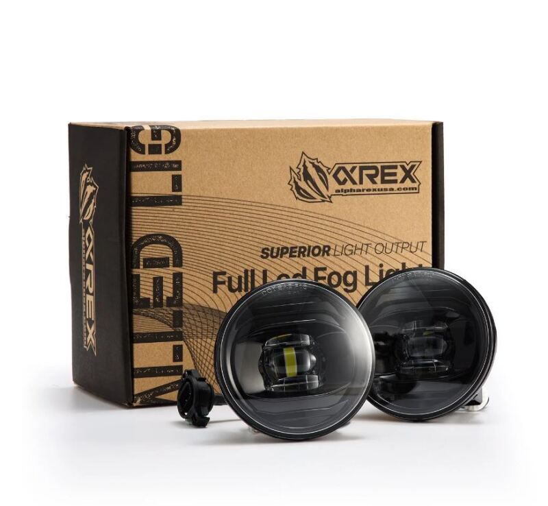 AlphaRex Universal Chevrolet/GMC/Pontiac DoubleTap Dual Color LED Projector Fog Lights - White/Amber 210007