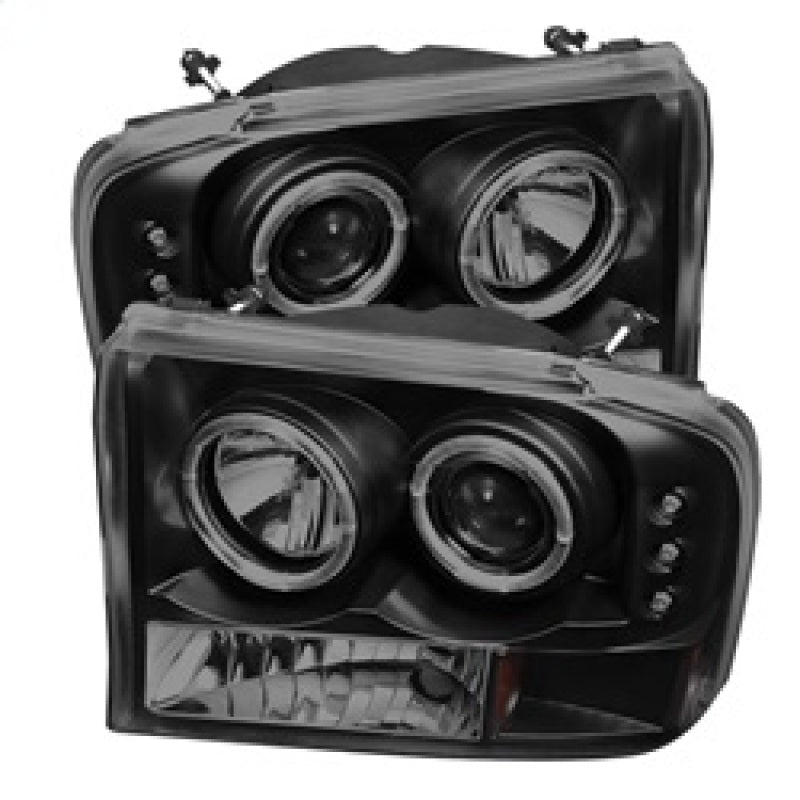 Spyder Ford F250 Super Duty 99-04 Projector Version 2 LED Halo LED Blk Smke PRO-YD-FF25099-1P-G2-BSM 5078452