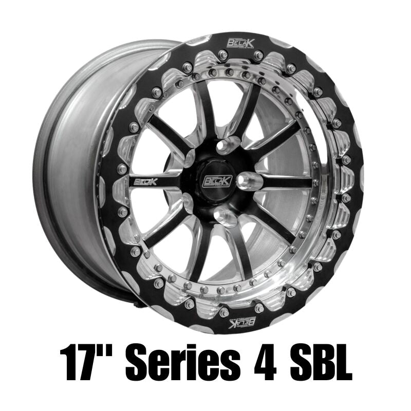 Belak Wheels Belak 17x9.5 / 6.25in BS / 6x135mm BP / High Pad / Series 4 - Single Beadlock Wheel 17096135S46BS-SBL