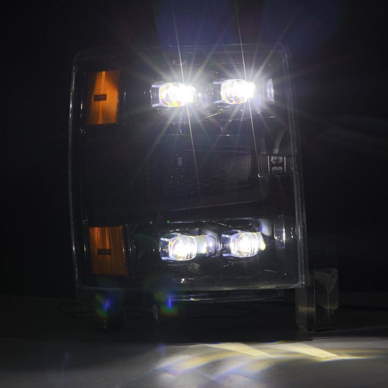 AlphaRex 04-15 Chevy 1500 NOVA-Series LED Proj Headlights Alpha BL w/Activ Light/Seq Signal & SB DRL 880241