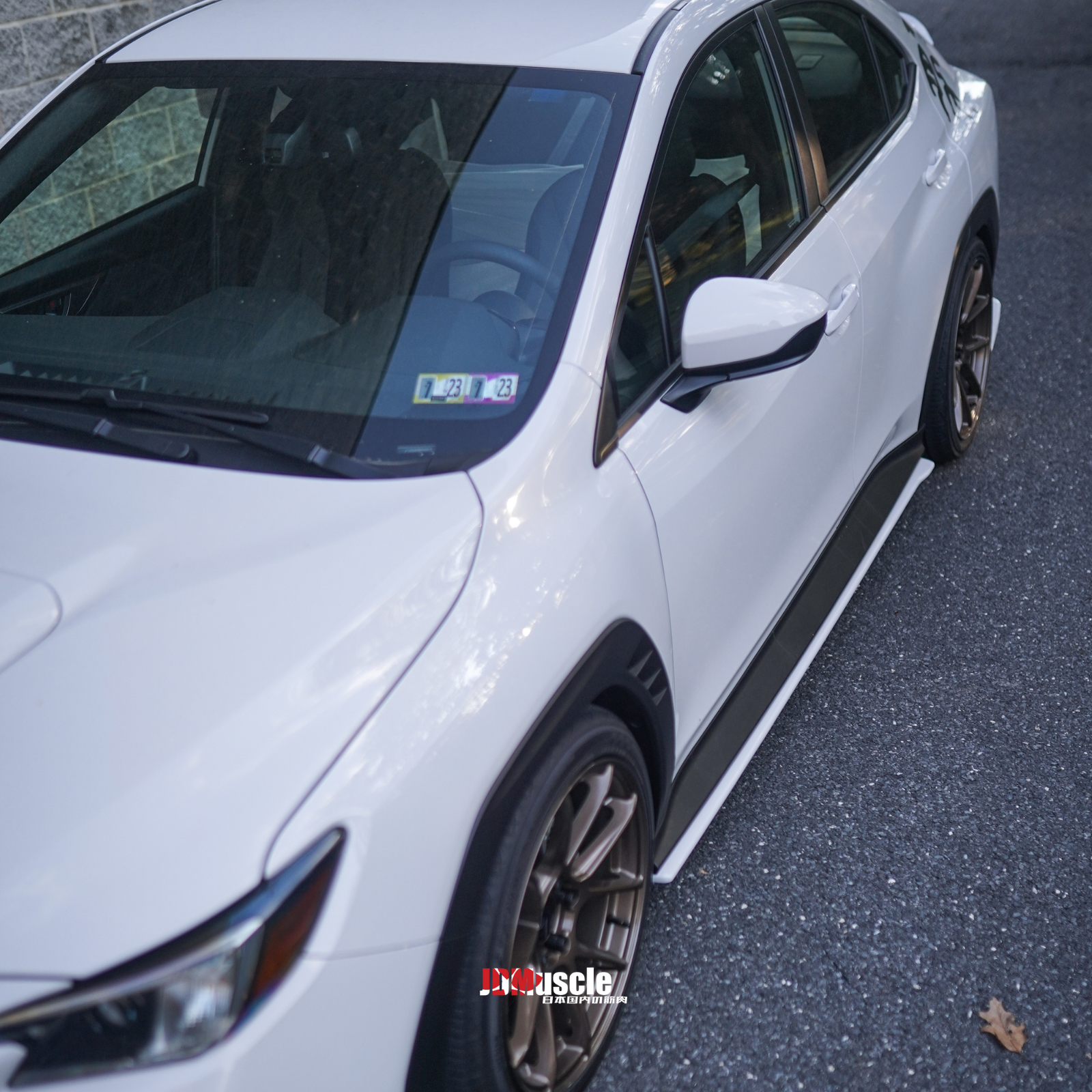 JDMuscle [22-25 WRX] STI Style Side Skirts-Paint Matched/Gloss Black