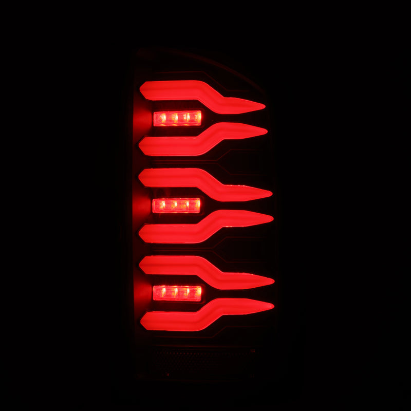 AlphaRex 07-08 Dodge Ram 1500/07-09 Dodge Ram 2500+3500 Luxx-Series LED Tail Lights (Pair) Black 641040