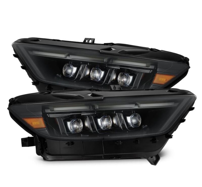 AlphaRex 15-17 Ford Mustang NOVA LED Proj Headlights Alpha Black w/Activ Light/Seq Signal/Switch DRL 880261